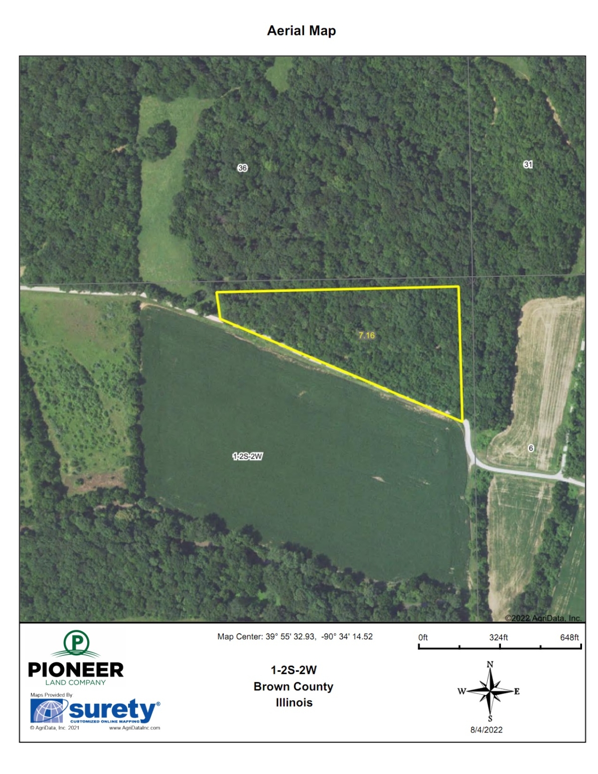 7 Acres For Sale Brown County, Illinois