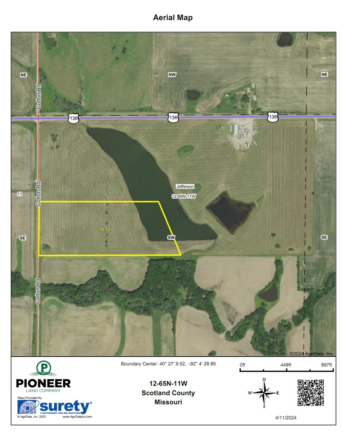 15 Acres For Sale In Scotland County, Missouri