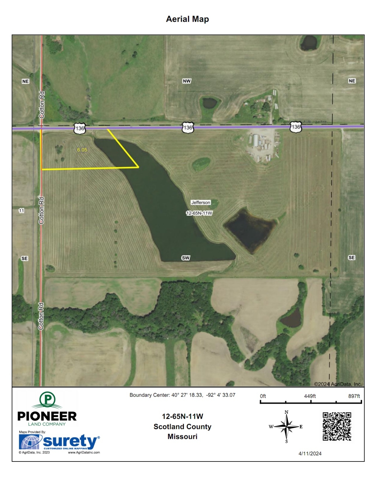 6 Acres For Sale In Scotland County, Missouri